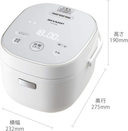 シャープ 炊飯器 5.5合 黒厚釜 球面炊き シルバー KS-S10J-S