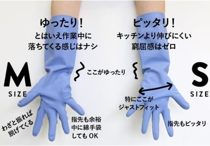 マークスインターナショナル マリーゴールド キッチン用 グローブ 手袋 M イエロー