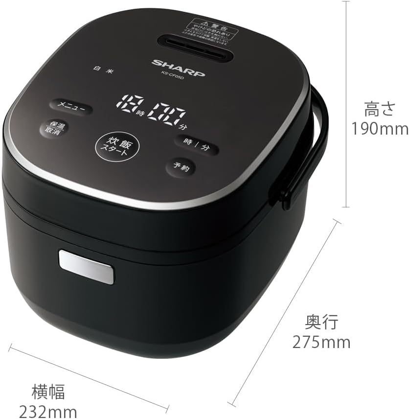 シャープ 炊飯器 5.5合 黒厚釜 球面炊き シルバー KS-S10J-S
