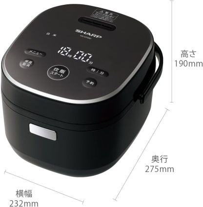 シャープ 炊飯器 5.5合 黒厚釜 球面炊き シルバー KS-S10J-S