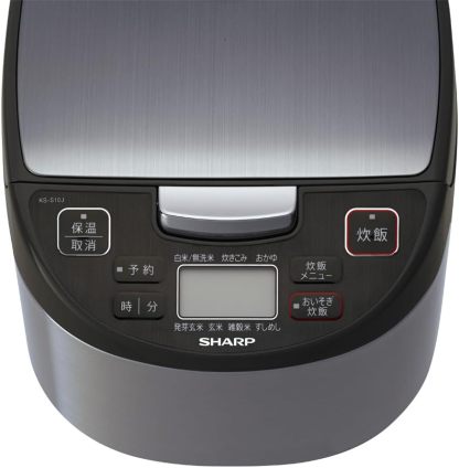 シャープ 炊飯器 5.5合 黒厚釜 球面炊き シルバー KS-S10J-S