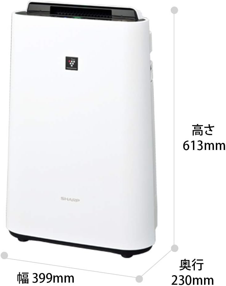 Sharp KC-R50-W Humidifier Air Purifier Plasmacluster 7000 Air Purifier, 7.1 sq ft (23 tatami), White, Tank Capacity: Approx. 0.8 gal (2.5 L) / Humidification Amount, 16.9 fl oz (500 ml)