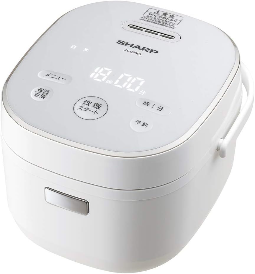 シャープ 炊飯器 5.5合 黒厚釜 球面炊き シルバー KS-S10J-S