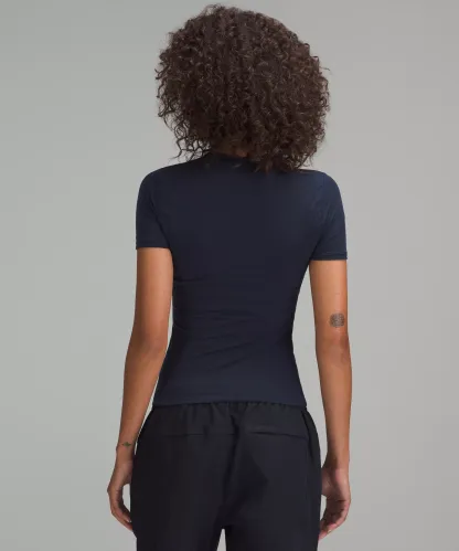 Wundermost Ultra-Soft Nulu Hip-Length Crew Short-Sleeve Shirt