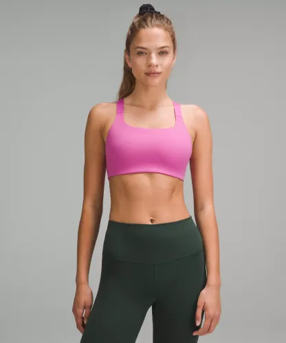 Ultralu Square-Neck Workout Bra Medium Support, B/C Cup