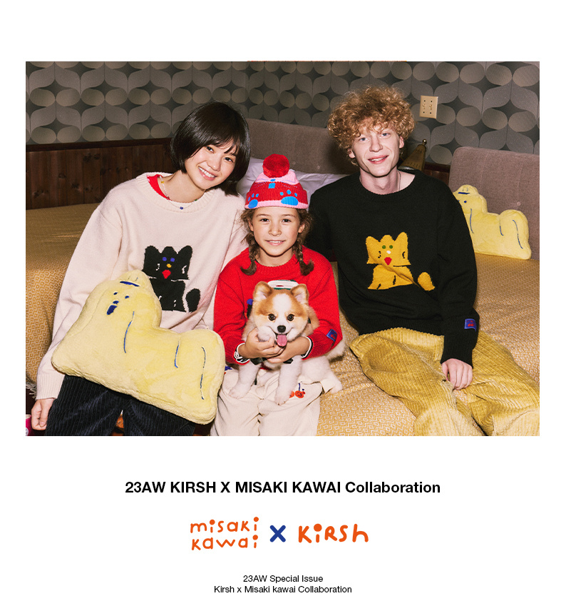 키르시(KIRSH) 키르시 X 미사키 카와이 모헤어 니트 [화이트]