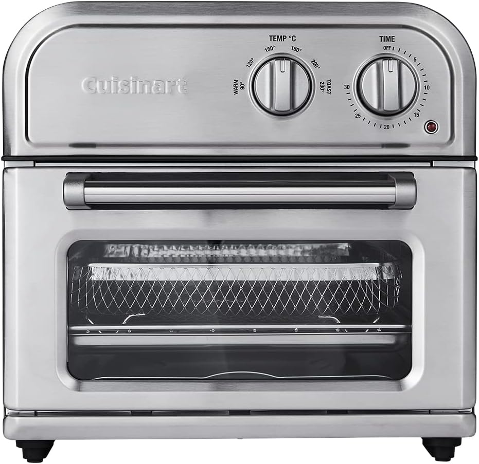 Cuisinart TOA-38SJ Nonfried Oven Toaster, 4-Plate Grill, Frozen, Toast, 4 Dials, Silver