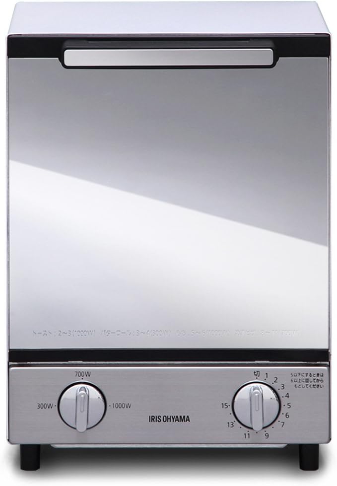 アイリスオーヤマ POT-412R-B トースター 4枚焼き 強火力 30分タイマー機能 オーブントースター ブラック