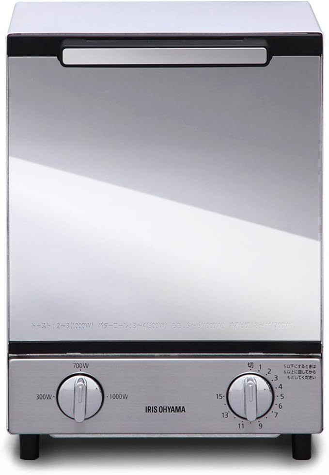 アイリスオーヤマ POT-412R-B トースター 4枚焼き 強火力 30分タイマー機能 オーブントースター ブラック