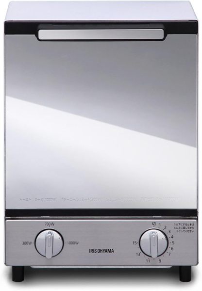 アイリスオーヤマ POT-412R-B トースター 4枚焼き 強火力 30分タイマー機能 オーブントースター ブラック