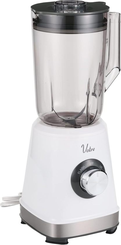 Yamazen MJB-T100(W) Juicer, Crushing Ice, Juice Blender, 33.8 fl oz (1,000 ml), Vegetables, Fruits, Smoothie, Lightweight, Blender, White