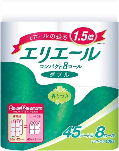 エリエール トイレットペーパー 30m×18ロール ダブル パルプ100% リラックス感のある香り