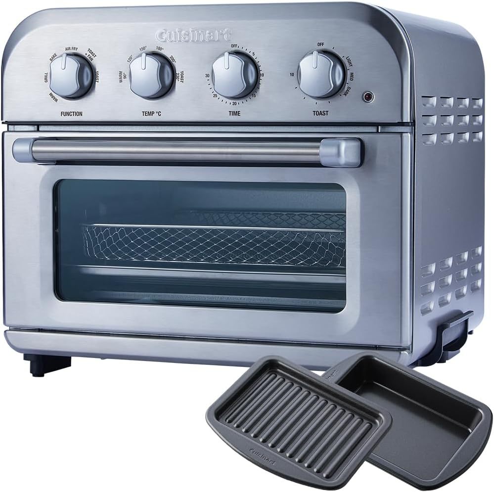 Cuisinart TOA-38SJ Nonfried Oven Toaster, 4-Plate Grill, Frozen, Toast, 4 Dials, Silver