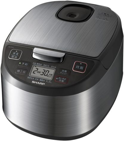 シャープ 炊飯器 5.5合 黒厚釜 球面炊き シルバー KS-S10J-S