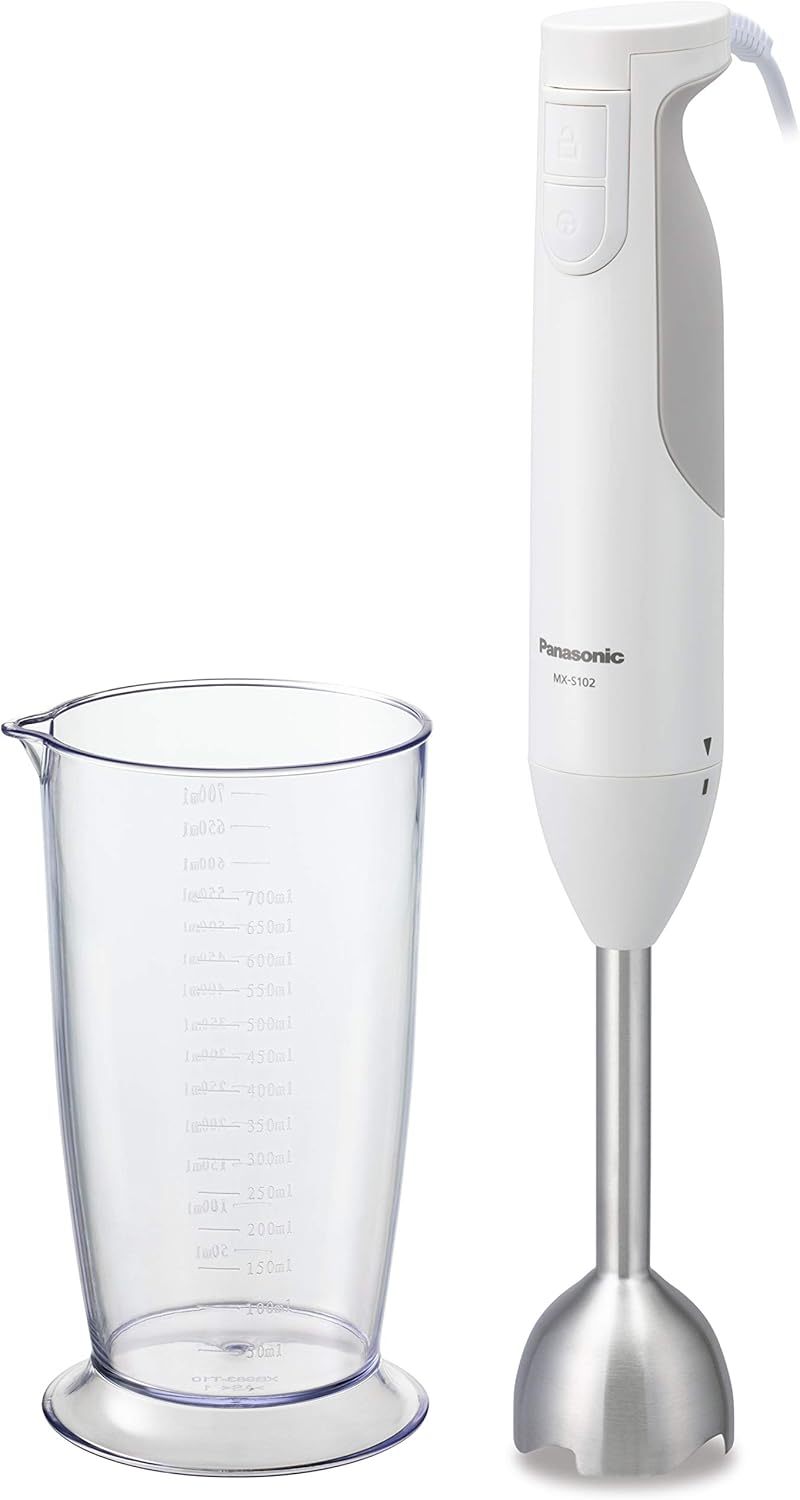 Panasonic MX-S302-W Hand Blender, 4-in-1 Blender, Blending, Whisking, 