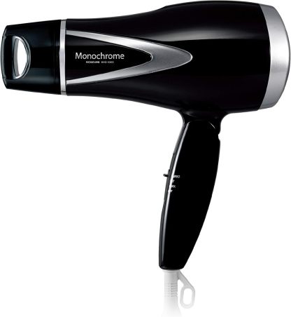 コイズミ ヘアドライヤー マイナスイオン 軽量タイプ ブラック モノクロ KHD-9300/BK