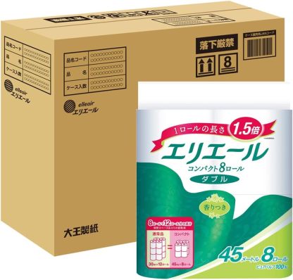 エリエール トイレットペーパー 30m×18ロール ダブル パルプ100% リラックス感のある香り