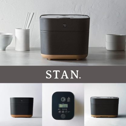 Zojirushi STAN. NW-SA10-WA Rice Cooker, 5.5 cups, Induction Heating Type, Black Round Pot, White