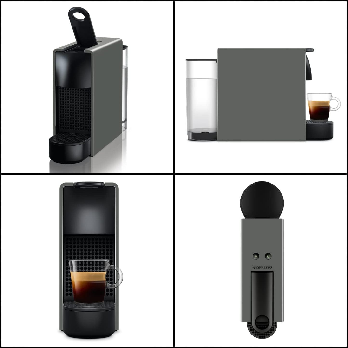 Nespresso Original Capsule Coffee Maker, Essenza Mini Piano Black, D, D30-BK-W, Espresso Machine, Fully Automatic, Main Unit, Recommended, Stylish, Compact, Small