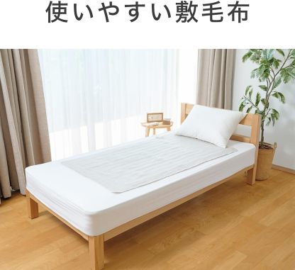 Koizumi KDS-40242 Electric Blanket, Bed Blanket, Washable, Heated Heating Wiring, Dust Mites, 51.2 x 31.5 inches (130 x 80 cm)