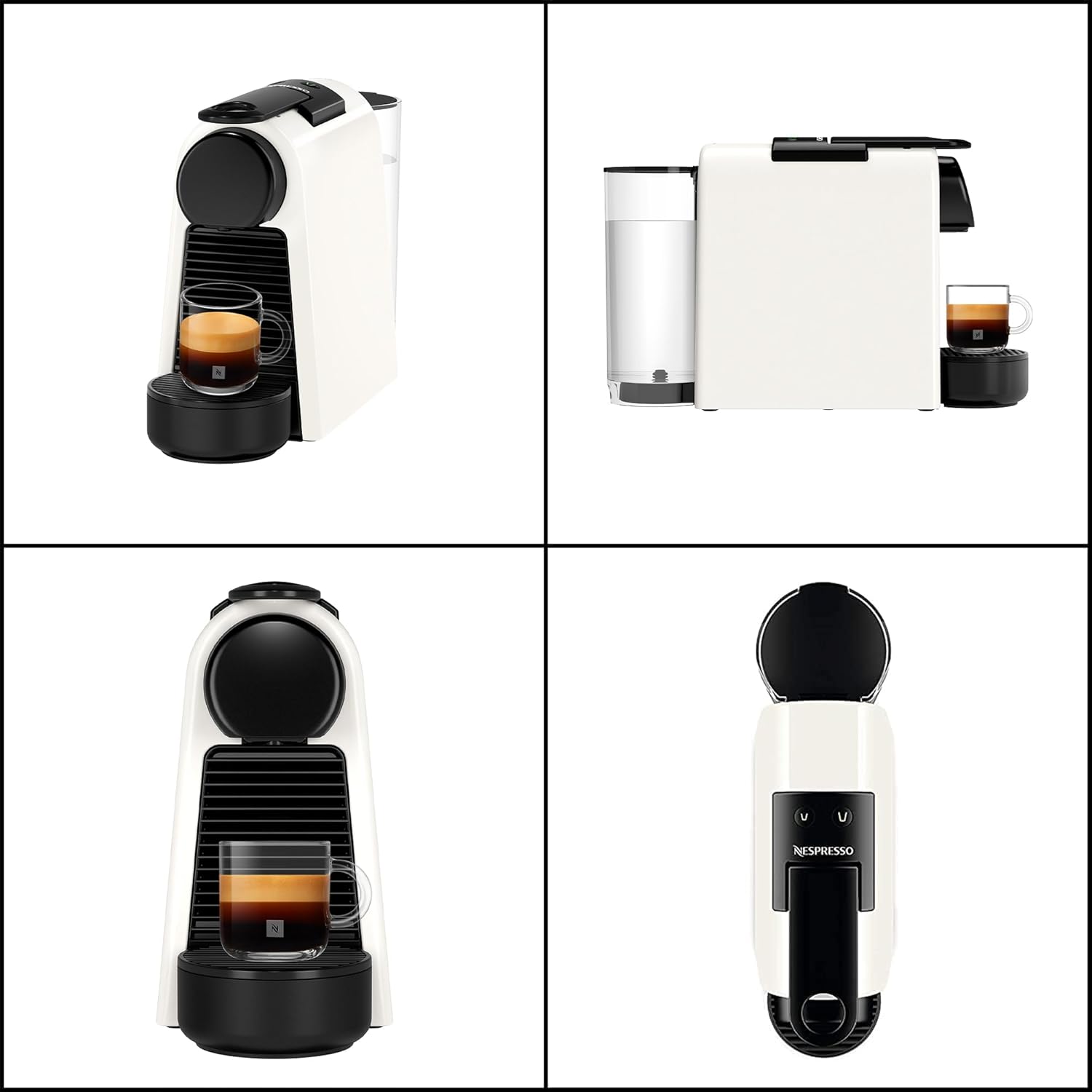 Nespresso Original Capsule Coffee Maker, Essenza Mini Piano Black, D, D30-BK-W, Espresso Machine, Fully Automatic, Main Unit, Recommended, Stylish, Compact, Small