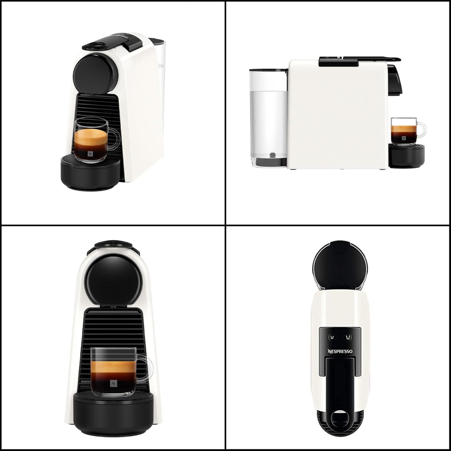 Nespresso Original Capsule Coffee Maker, Essenza Mini Piano Black, D, D30-BK-W, Espresso Machine, Fully Automatic, Main Unit, Recommended, Stylish, Compact, Small