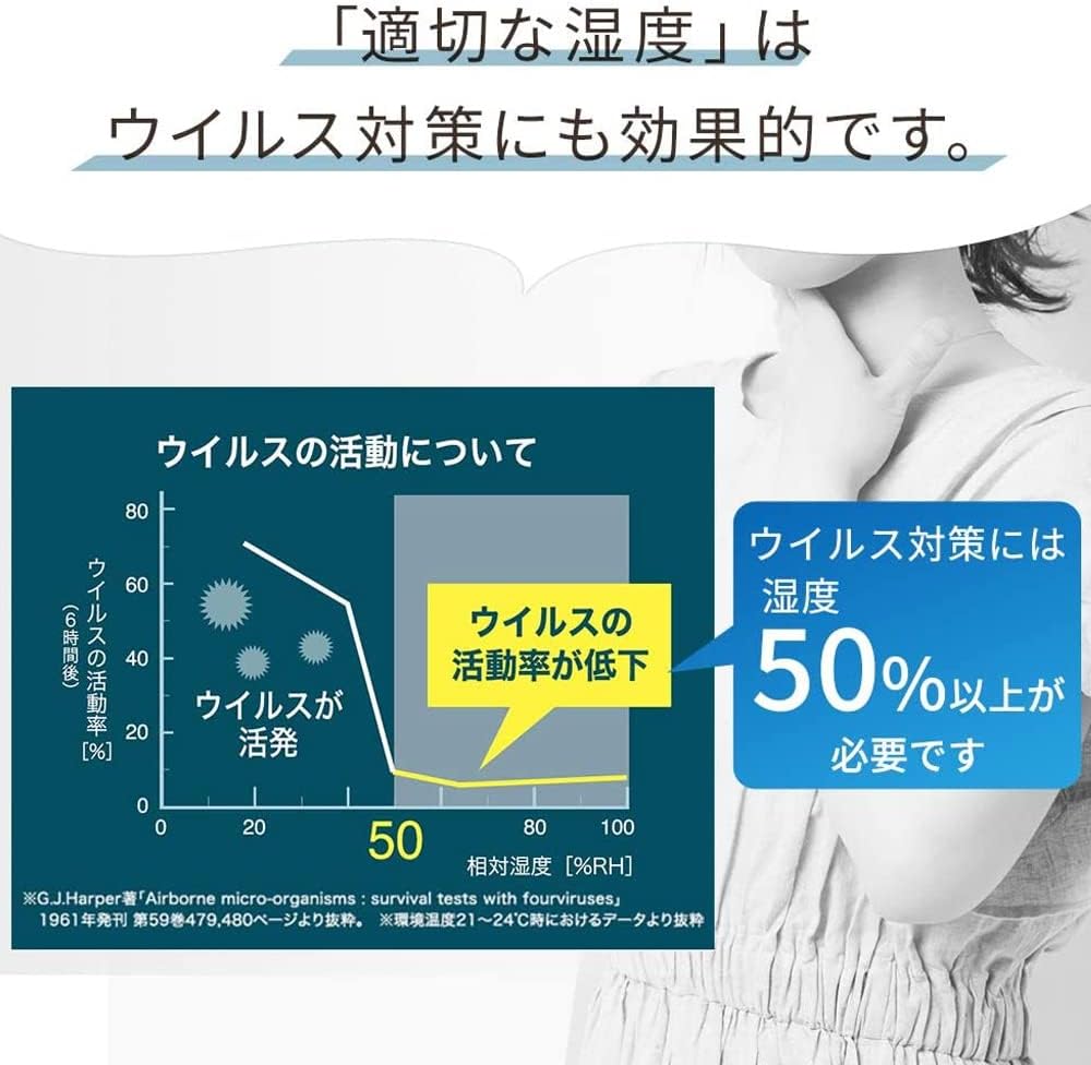 Iris Ohyama UHM-280S-W Humidifier, Large Capacity, Ultrasonic Type, Humidification Amount, 9.5 fl oz (280 ml), Tank Capacity, 0.9 gal (2.8 L), 8 Tatami Mat, 10 Hours Continuous Humidification, Aroma