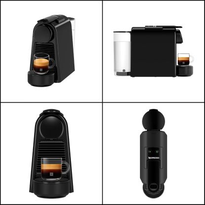 Nespresso Original Capsule Coffee Maker, Essenza Mini Piano Black, D, D30-BK-W, Espresso Machine, Fully Automatic, Main Unit, Recommended, Stylish, Compact, Small