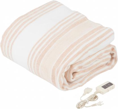 Mofua MFS401UH-D Electric Blanket, Washable Bed Blanket, Compact Size, 47.2 x 23.6 inches (120 x 60 cm), Dust Clean Function, Heat Wiring, White x Orange