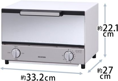 アイリスオーヤマ POT-412R-B トースター 4枚焼き 強火力 30分タイマー機能 オーブントースター ブラック