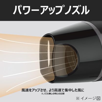 コイズミ ヘアドライヤー マイナスイオン 軽量タイプ ブラック モノクロ KHD-9300/BK