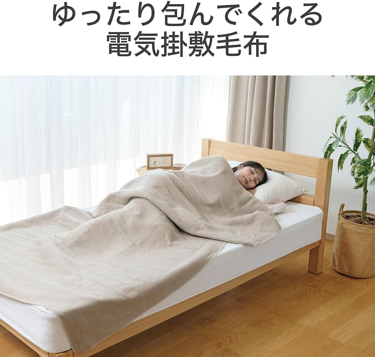 Koizumi KDS-40242 Electric Blanket, Bed Blanket, Washable, Heated Heating Wiring, Dust Mites, 51.2 x 31.5 inches (130 x 80 cm)