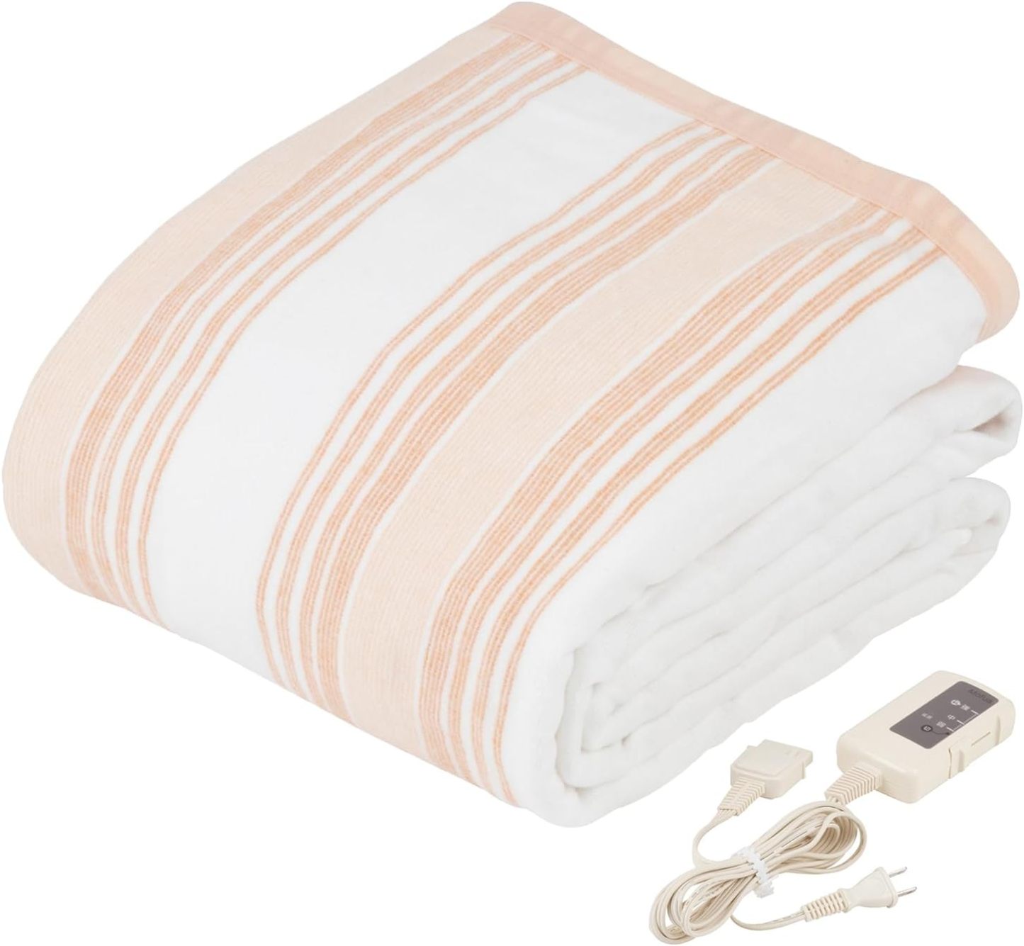Mofua MFS401UH-D Electric Blanket, Washable Bed Blanket, Compact Size, 47.2 x 23.6 inches (120 x 60 cm), Dust Clean Function, Heat Wiring, White x Orange