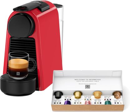 Nespresso Original Capsule Coffee Maker, Essenza Mini Piano Black, D, D30-BK-W, Espresso Machine, Fully Automatic, Main Unit, Recommended, Stylish, Compact, Small