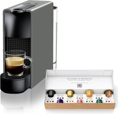 Nespresso Original Capsule Coffee Maker, Essenza Mini Piano Black, D, D30-BK-W, Espresso Machine, Fully Automatic, Main Unit, Recommended, Stylish, Compact, Small