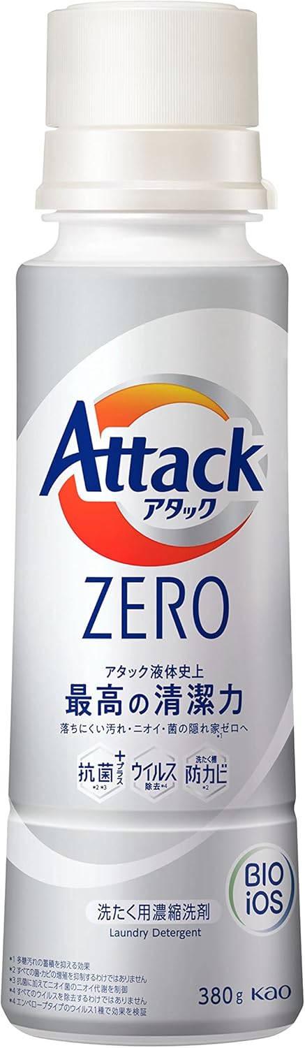 アタックゼロ 洗濯用洗剤 液体 アタックリキッド 史上最高の清潔感 (大容量) つめかえ用 1200g