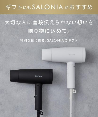 SALONIA スピーディイオンドライヤー 大風量 速乾 軽量 マイナスイオン ヘアドライヤー 2025年限定 SAL24013PM