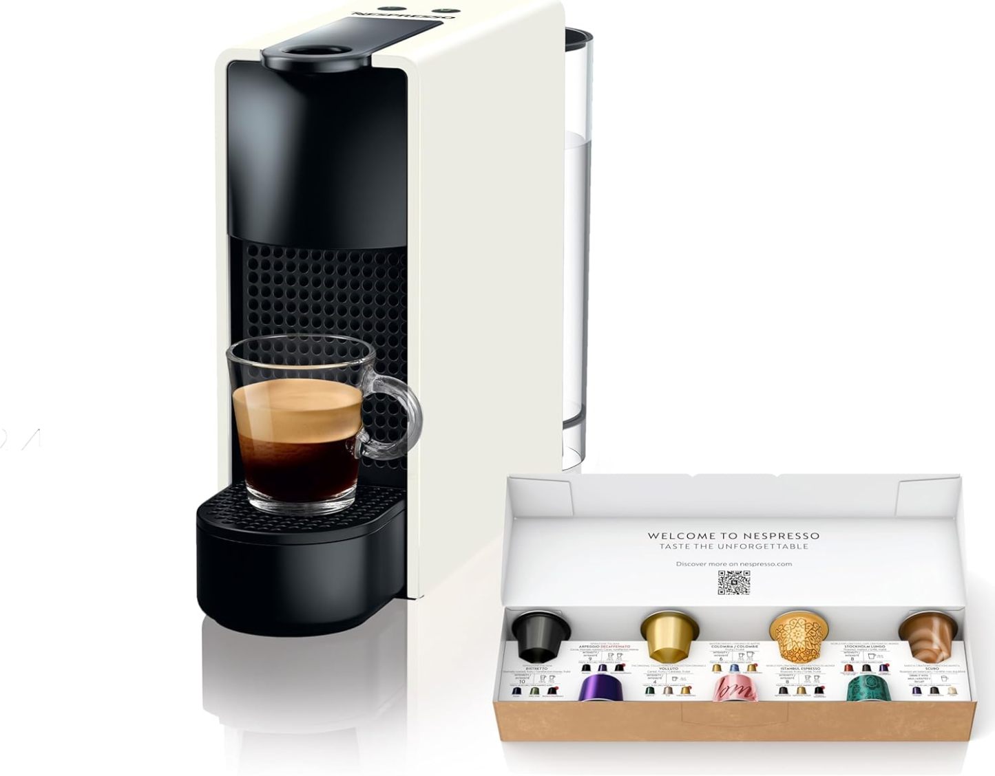 Nespresso Original Capsule Coffee Maker, Essenza Mini Piano Black, D, D30-BK-W, Espresso Machine, Fully Automatic, Main Unit, Recommended, Stylish, Compact, Small