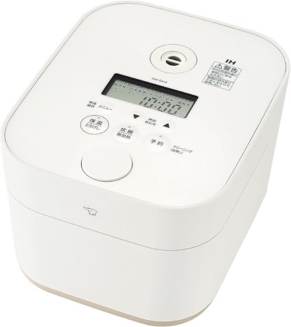 Zojirushi STAN. NW-SA10-WA Rice Cooker, 5.5 cups, Induction Heating Type, Black Round Pot, White