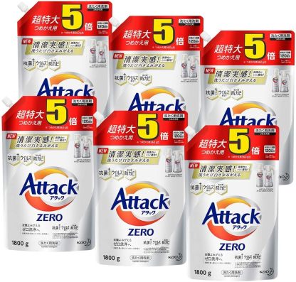 アタックゼロ 洗濯用洗剤 液体 アタックリキッド 史上最高の清潔感 (大容量) つめかえ用 1200g