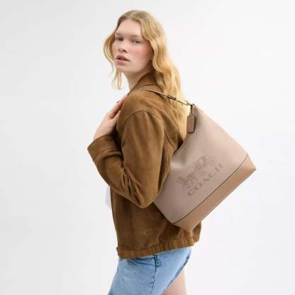 Coathtch Outlet Laurel Large Shoulder Bag With Horse And Carriage