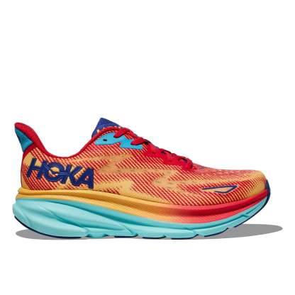 HOKA CLIFTON 9 (Women's) CERISE / CLOUDLESS