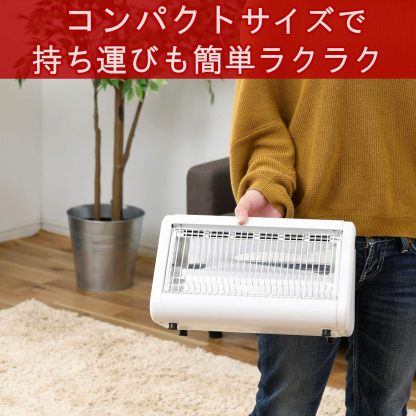 YAMAZEN Electric Heater (800W/400W 2-Level Conversion) White DS-D086(W)