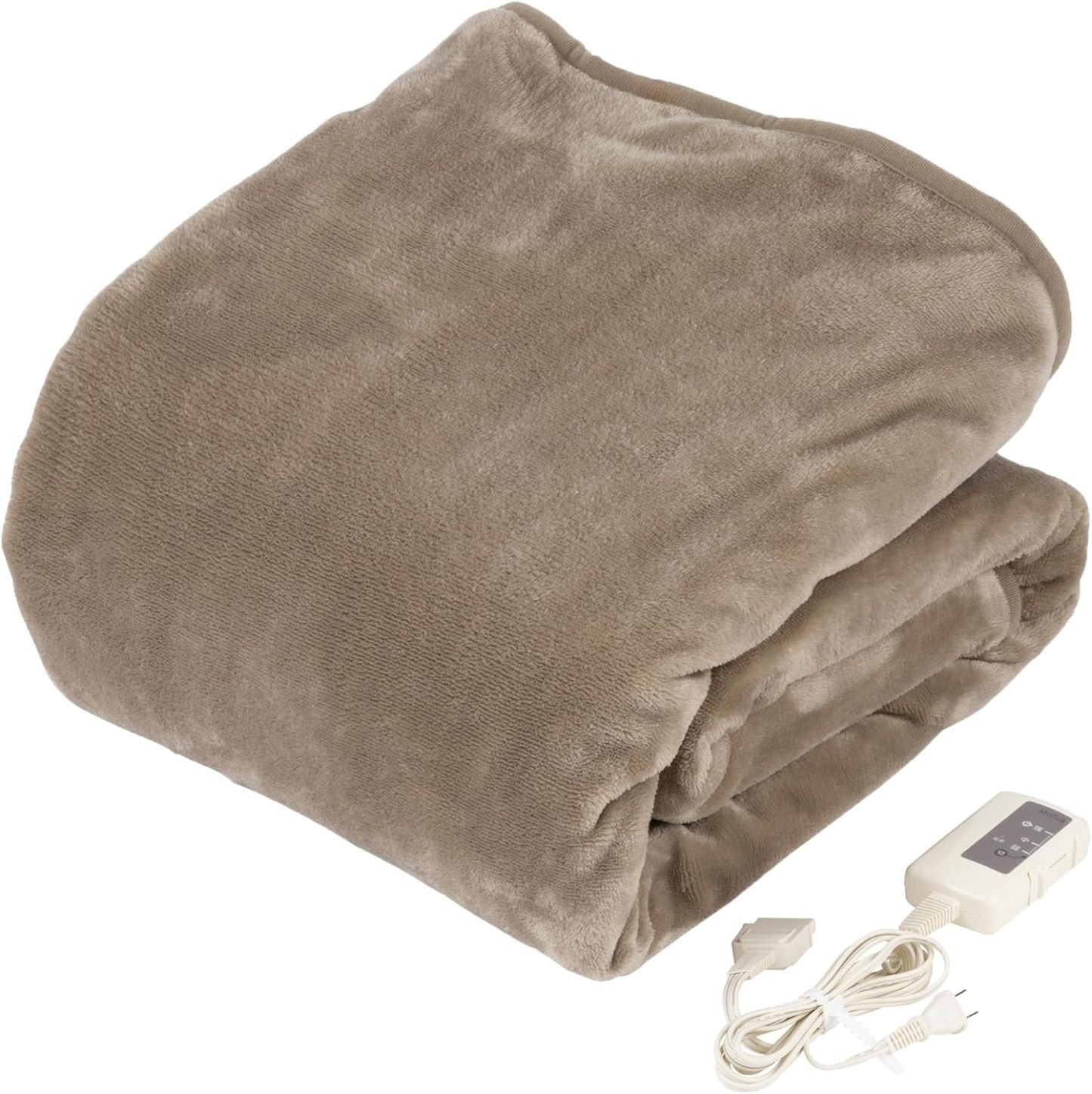 Mofua MFS401UH-D Electric Blanket, Washable Bed Blanket, Compact Size, 47.2 x 23.6 inches (120 x 60 cm), Dust Clean Function, Heat Wiring, White x Orange