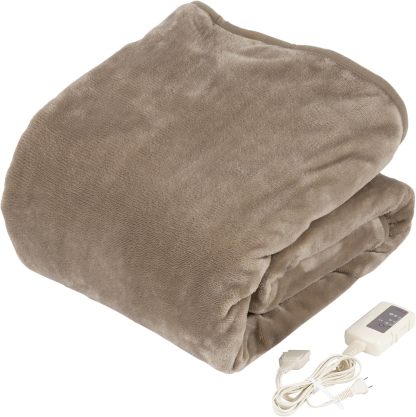Mofua MFS401UH-D Electric Blanket, Washable Bed Blanket, Compact Size, 47.2 x 23.6 inches (120 x 60 cm), Dust Clean Function, Heat Wiring, White x Orange