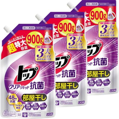トップクリア液体抗菌部屋干し洗剤 無蛍光配合 洗濯洗剤 液体 業務用 大量 4kg