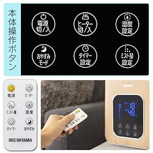Main unit operation button, remote control.