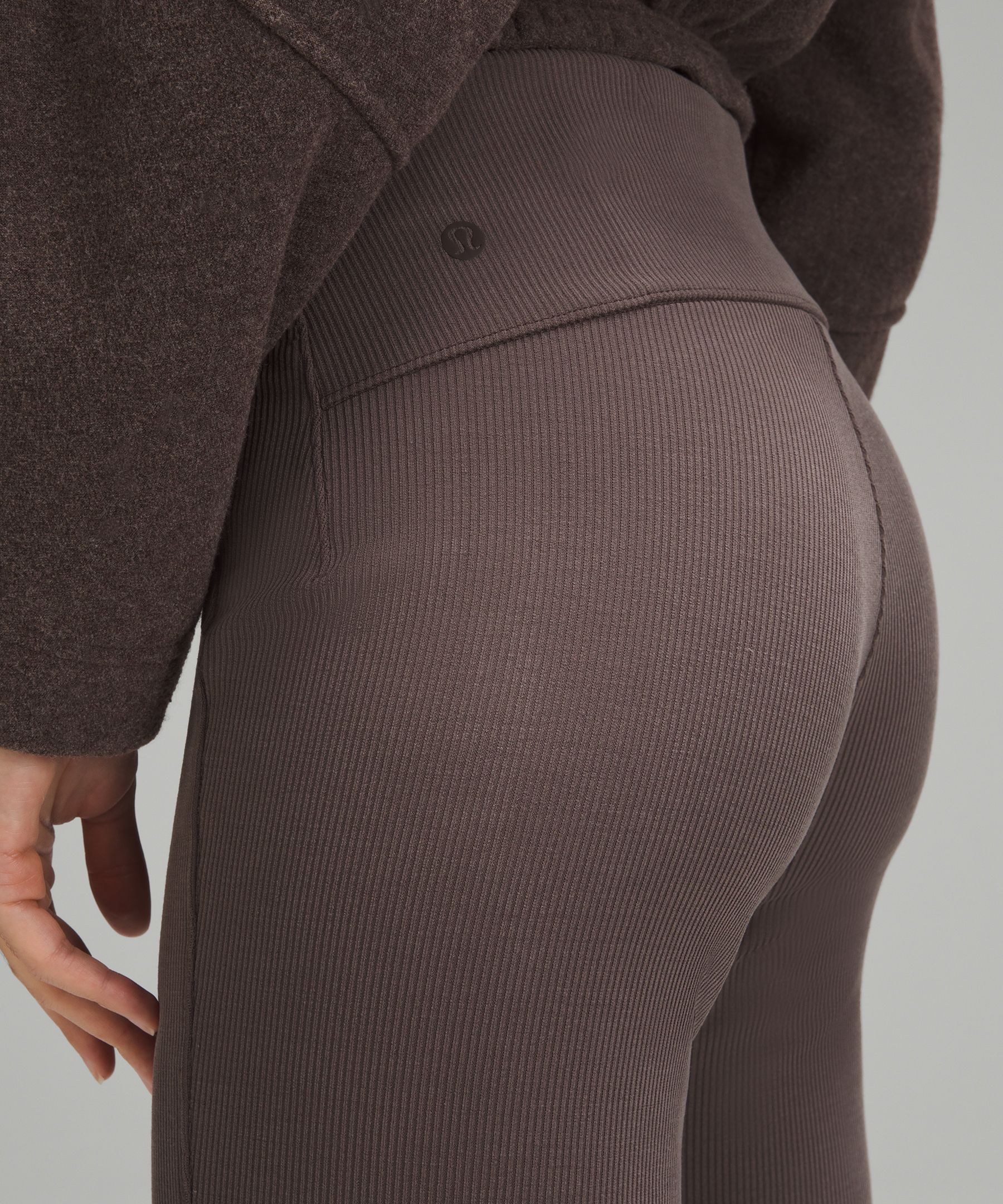 Brushed Softstreme Ribbed Zip Flared Pant 32.5"
