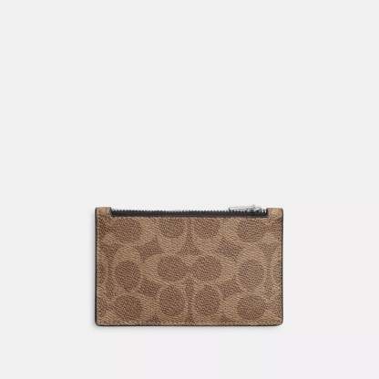 Coathtch Outlet Zip Card Case In Signature