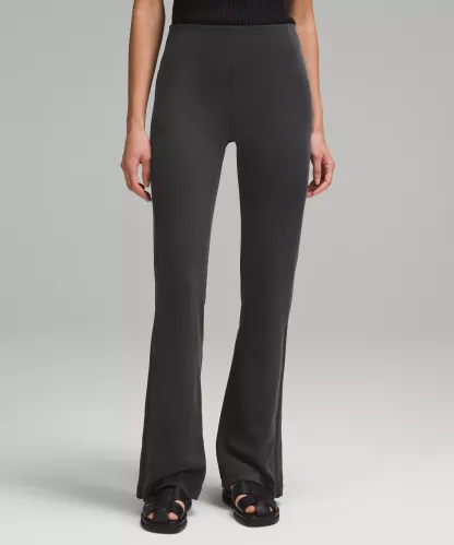 Brushed Softstreme Ribbed Zip Flared Pant 32.5"